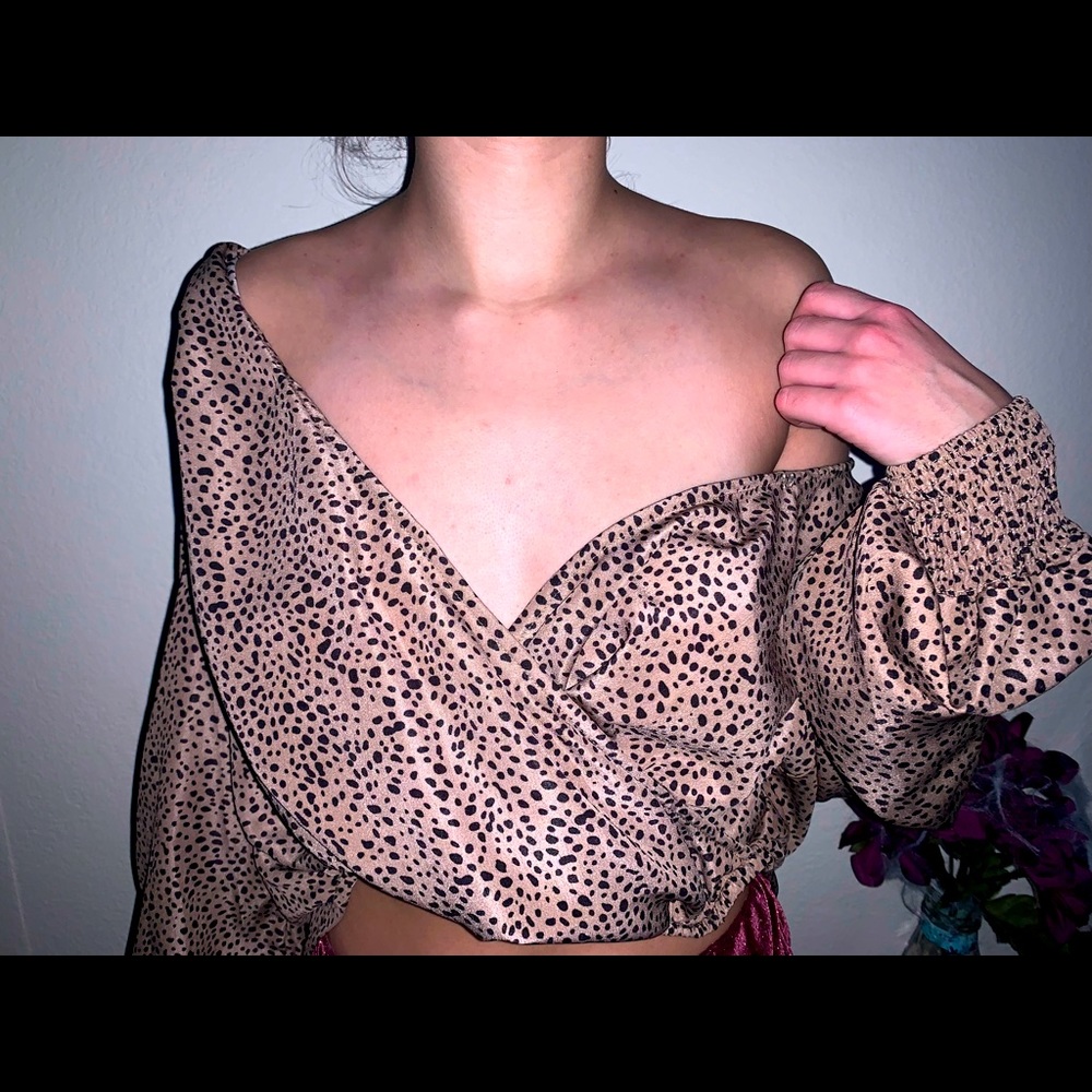Leopard print blouse